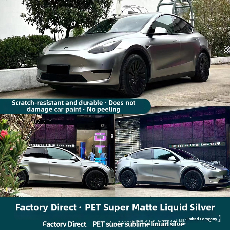 Auto krāsu maiņas plēve – PET materiāls, platums 1,52 m, biezums 0,12–0,16 mm, visa automašīnas uzklāšana, pielāgota apstrāde