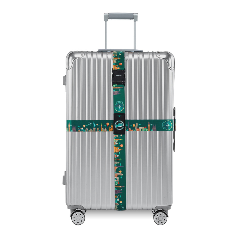 Travelkin Curele de bagaje din poliester – Unisex, Primăvara 2024, Tipărire – Accesorii pentru bagaje