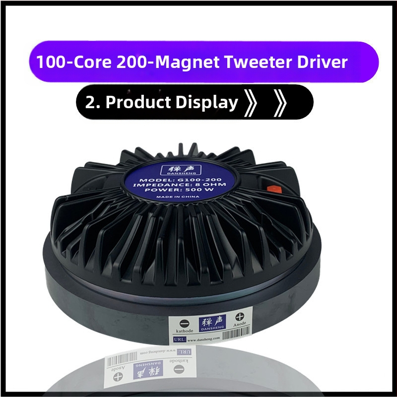 Profesionāla raga tweeter vadības galva – 25/34/44/51/75/100 kodolu konfigurācijas