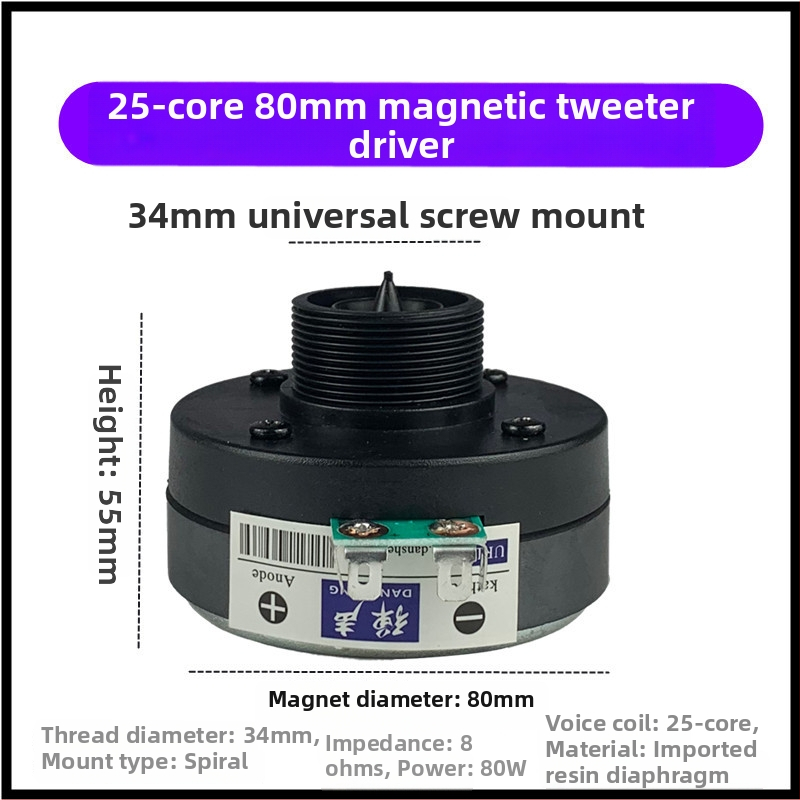 Profesionāla raga tweeter vadības galva – 25/34/44/51/75/100 kodolu konfigurācijas