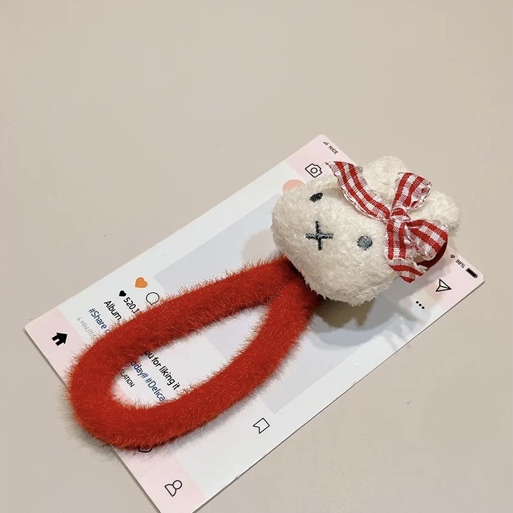 Pluš privjesak za mobitel s Miffy zečićem, PP užad, metalna kopča
