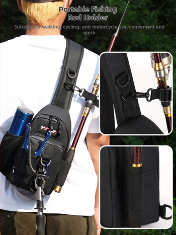 Чанта за морски риболов – PVC, водоустойчива, отдел за пръчки и влакна, монтаж на макара