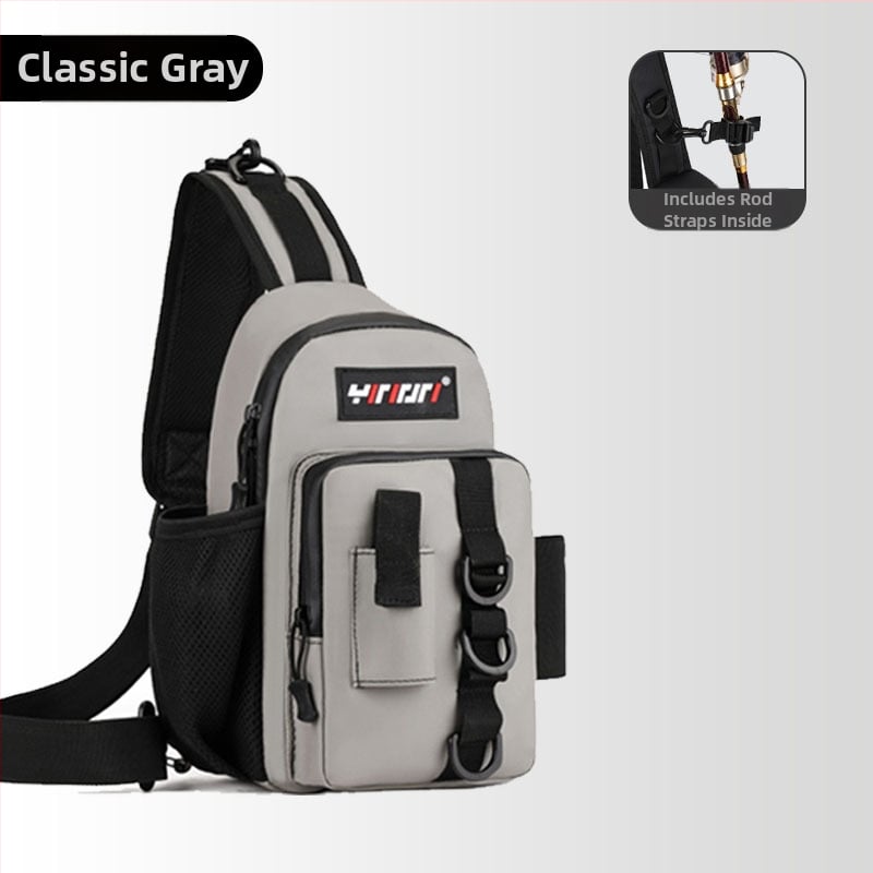 Чанта за морски риболов – PVC, водоустойчива, отдел за пръчки и влакна, монтаж на макара