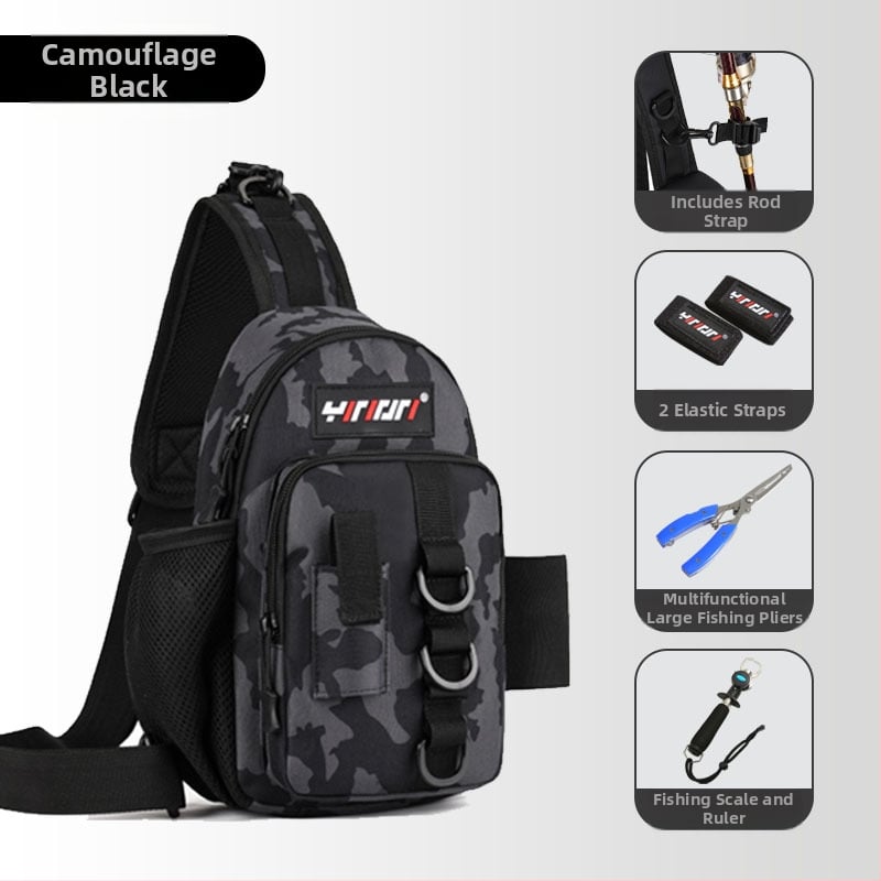 Чанта за морски риболов – PVC, водоустойчива, отдел за пръчки и влакна, монтаж на макара