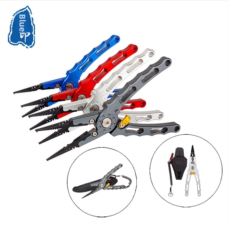 Заключващи клещи за риболов, лезвие от волфрамова стомана, корпус от алуминиева сплав, Lanyin