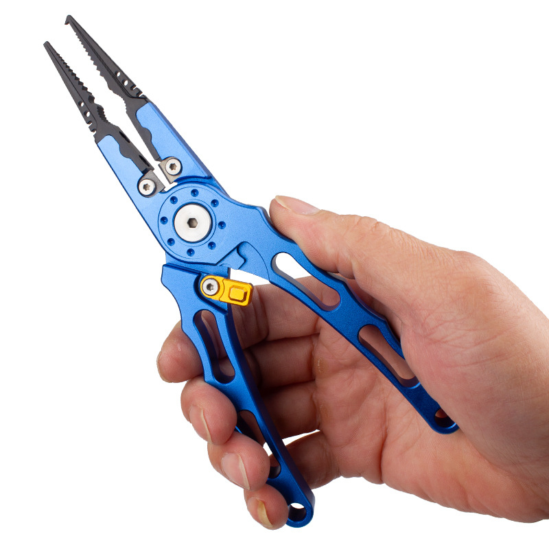 Заключващи клещи за риболов, лезвие от волфрамова стомана, корпус от алуминиева сплав, Lanyin