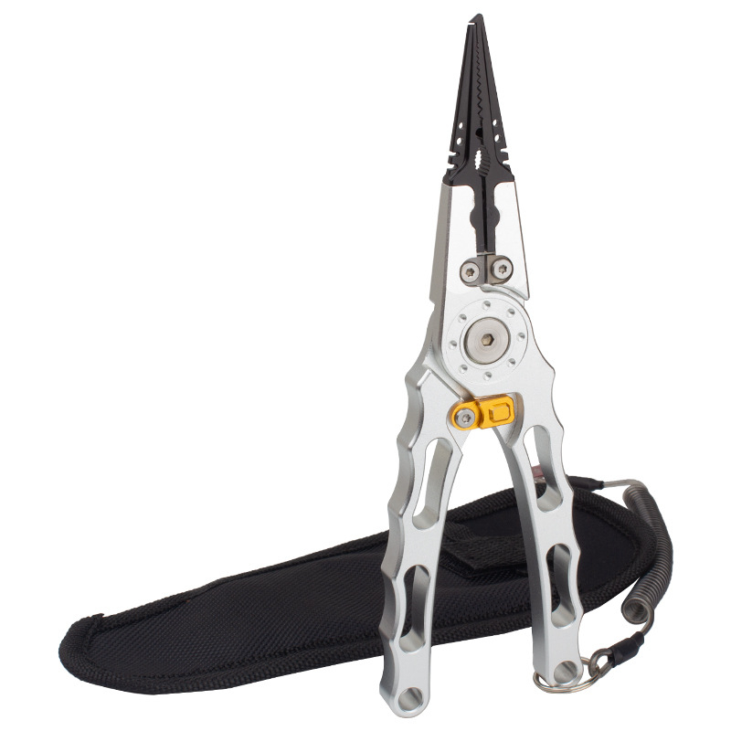 Заключващи клещи за риболов, лезвие от волфрамова стомана, корпус от алуминиева сплав, Lanyin