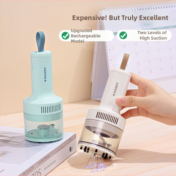 Portatīvs bezvadu rokas putekļsūcējs ar USB uzlādi, bez iebūvētās akumulatora, ideāli piemērots tastatūras tīrīšanai