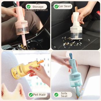 Portatīvs bezvadu rokas putekļsūcējs ar USB uzlādi, bez iebūvētās akumulatora, ideāli piemērots tastatūras tīrīšanai