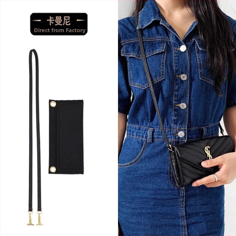 Kamani pečių juosta per transformuojamą piniginę su metalo grandine – rankinės/pečių juosta, ruduo 2023