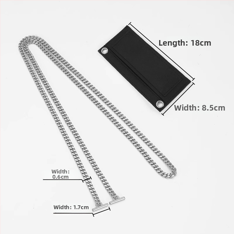 Kamani pečių juosta per transformuojamą piniginę su metalo grandine – rankinės/pečių juosta, ruduo 2023