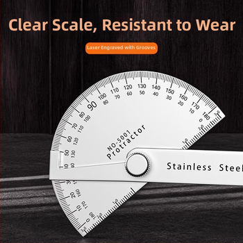 Neck Strength Nerūsējošā tērauda augstas precizitātes leņķu mērītājs ar daudzfunkcionālu mērierīci koka darbnīcai un rūpniecībai