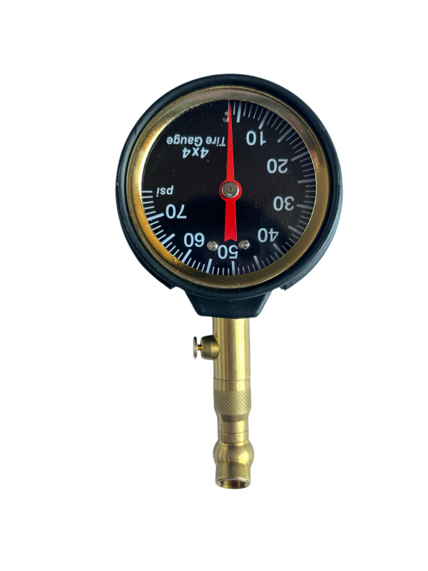 Digitálny tlakomer do auta s LCD displejom, meďový telo, rozsah 0–70 psi