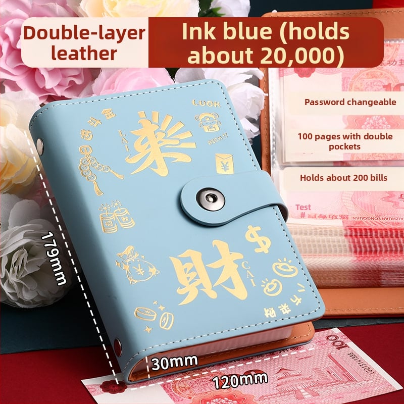 Бележник Jing yan - изкуствена кожа, прозрачни вътрешни страници, 100-200 страници, ретро/минималистичен/нишов стил