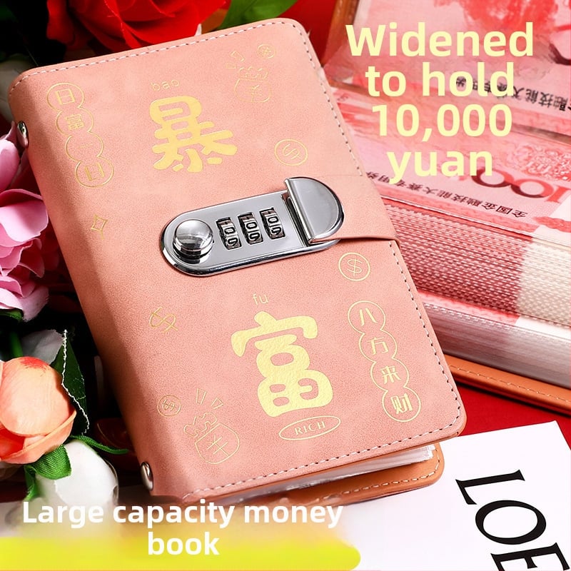 Бележник Jing yan - изкуствена кожа, прозрачни вътрешни страници, 100-200 страници, ретро/минималистичен/нишов стил