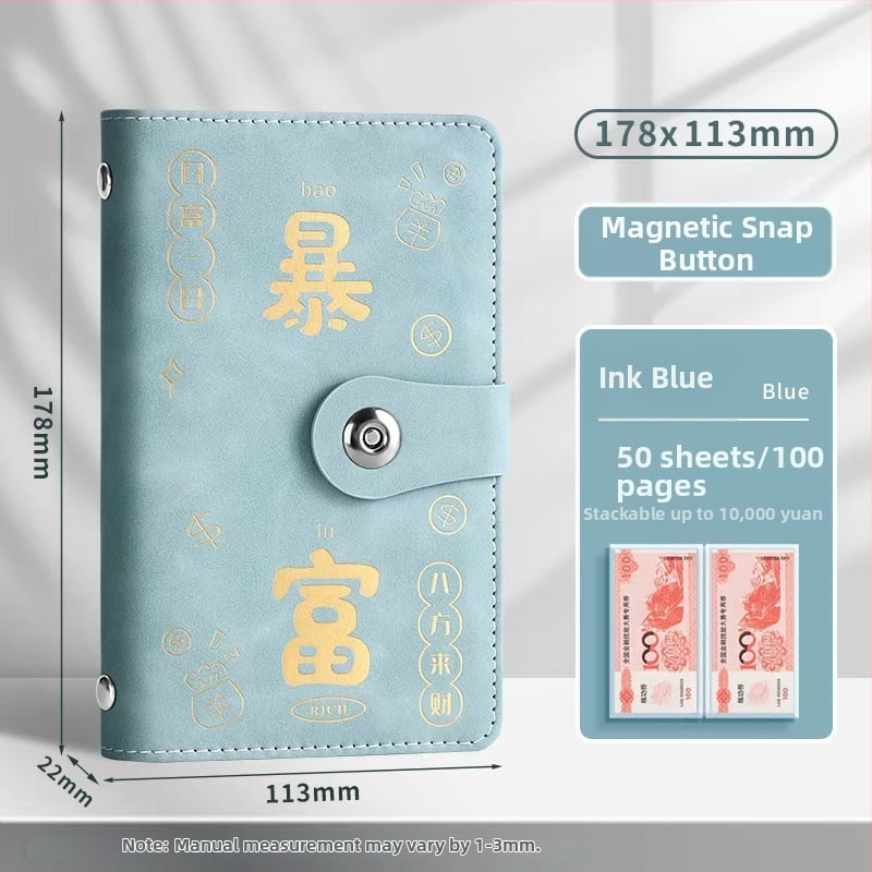 Бележник Jing yan - изкуствена кожа, прозрачни вътрешни страници, 100-200 страници, ретро/минималистичен/нишов стил