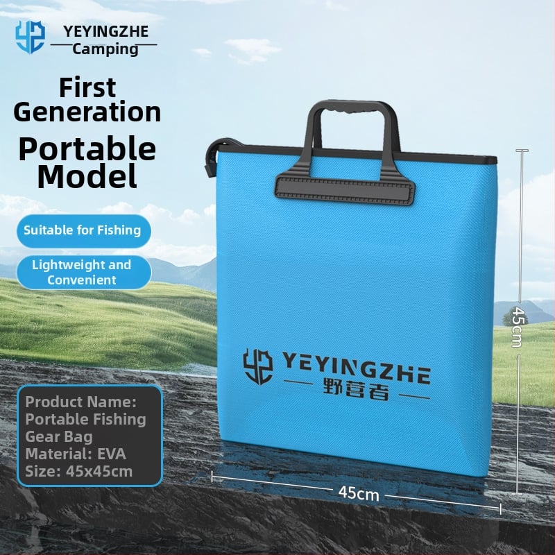 Портативна чанта за риболовно оборудване с дръжка, водоустойчива и усилена; Марка: Other; Материал: коприна; Номер на изделието: F98SHH7869MT98; Произход: Китай