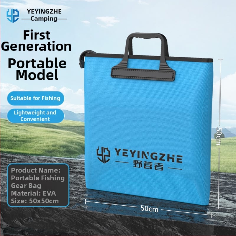 Портативна чанта за риболовно оборудване с дръжка, водоустойчива и усилена; Марка: Other; Материал: коприна; Номер на изделието: F98SHH7869MT98; Произход: Китай