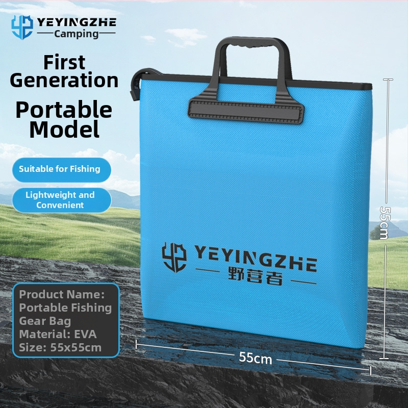 Портативна чанта за риболовно оборудване с дръжка, водоустойчива и усилена; Марка: Other; Материал: коприна; Номер на изделието: F98SHH7869MT98; Произход: Китай
