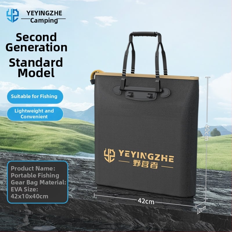 Портативна чанта за риболовно оборудване с дръжка, водоустойчива и усилена; Марка: Other; Материал: коприна; Номер на изделието: F98SHH7869MT98; Произход: Китай