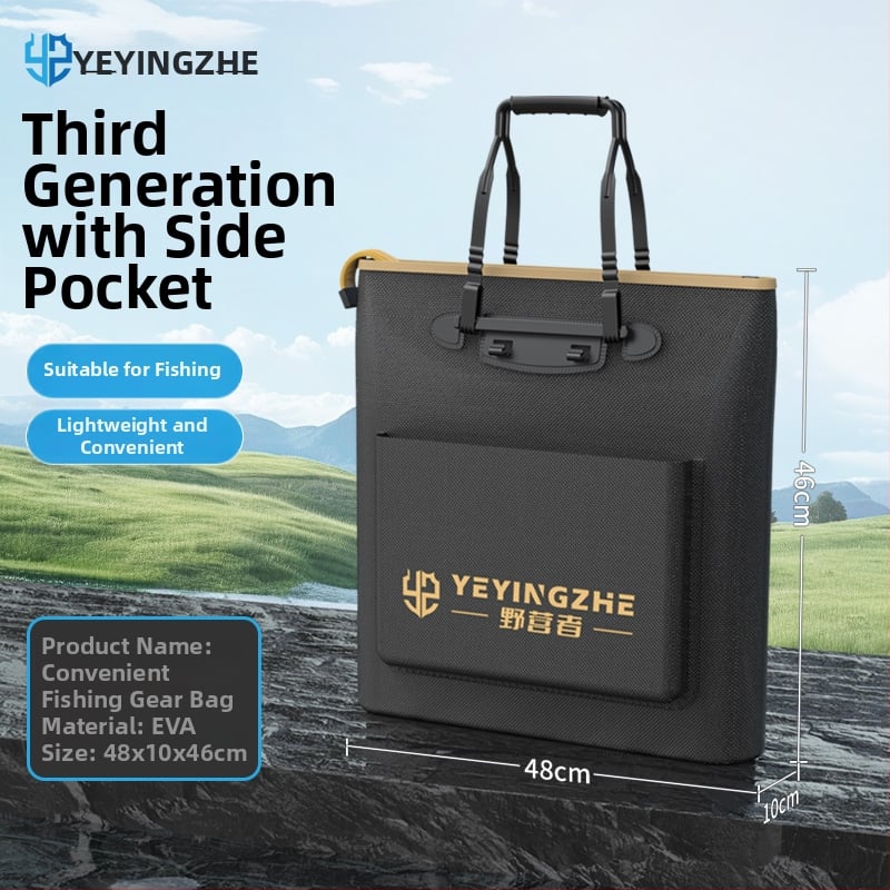 Портативна чанта за риболовно оборудване с дръжка, водоустойчива и усилена; Марка: Other; Материал: коприна; Номер на изделието: F98SHH7869MT98; Произход: Китай