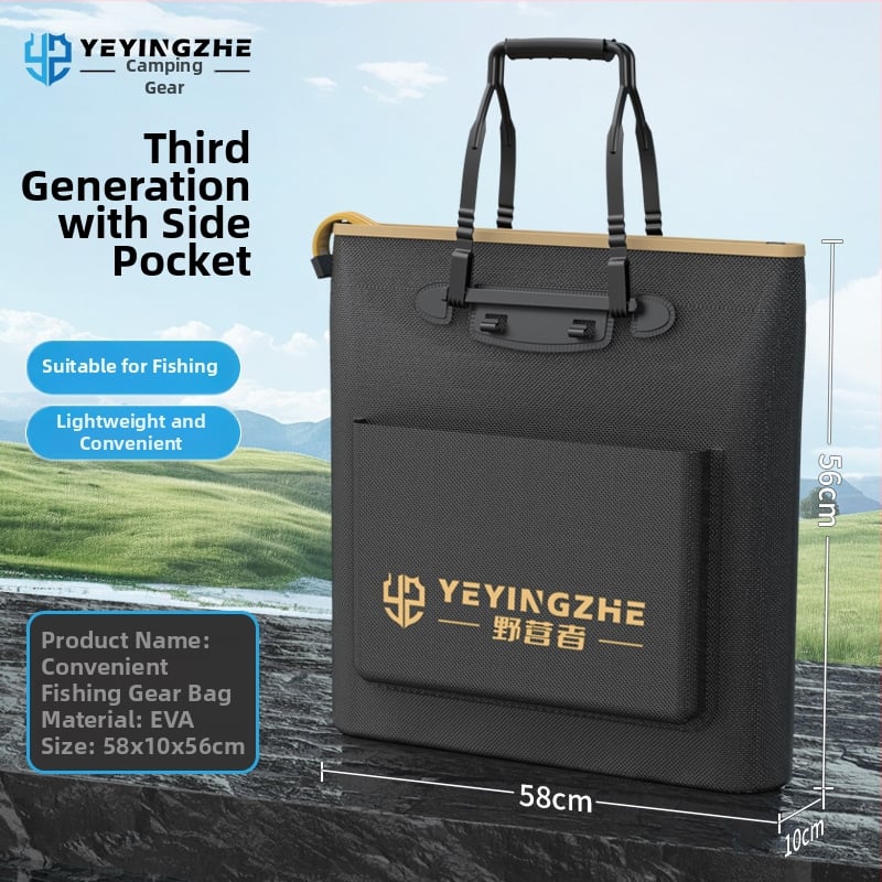 Портативна чанта за риболовно оборудване с дръжка, водоустойчива и усилена; Марка: Other; Материал: коприна; Номер на изделието: F98SHH7869MT98; Произход: Китай