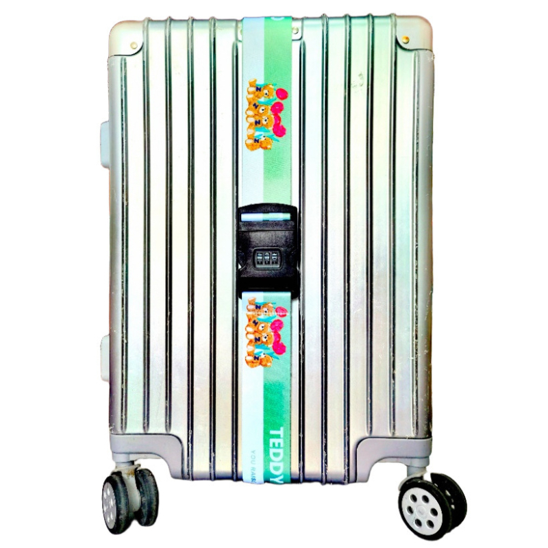 Ζώνη αποσκευών Teddy Zoo με κωδικό πρόσβασης — υπερ-ελαφριά, ανθεκτική στη φθορά, ανθεκτική σε σεισμούς; Πολυεστέρας TD4002, μοτίβο ζώου, καλοκαίρι 2025