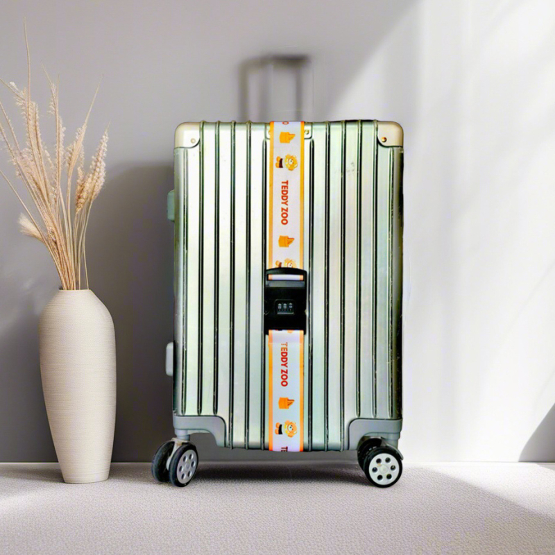 Ζώνη αποσκευών Teddy Zoo με κωδικό πρόσβασης — υπερ-ελαφριά, ανθεκτική στη φθορά, ανθεκτική σε σεισμούς; Πολυεστέρας TD4002, μοτίβο ζώου, καλοκαίρι 2025