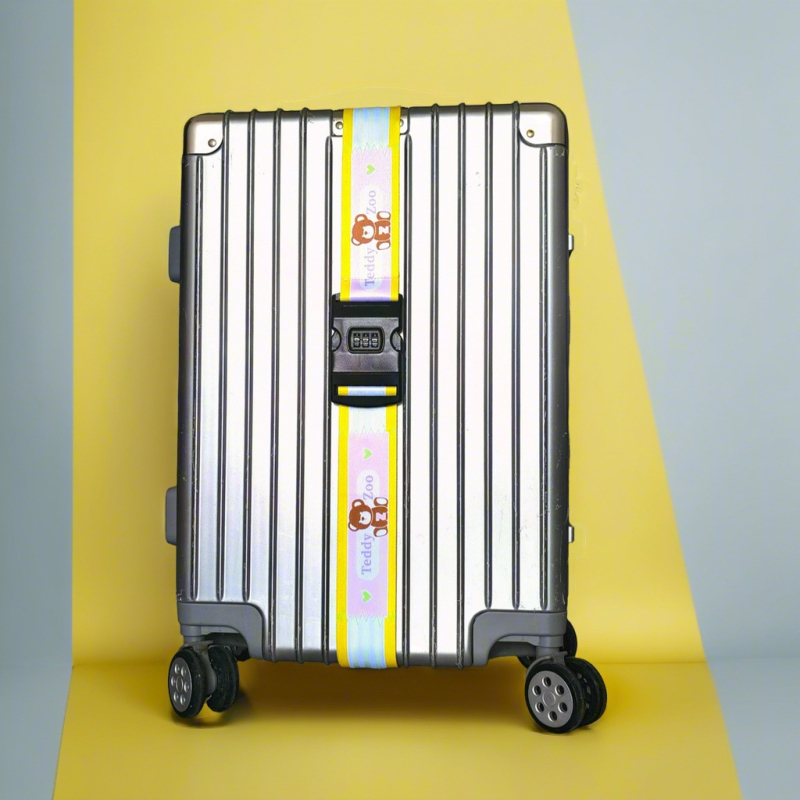 Ζώνη αποσκευών Teddy Zoo με κωδικό πρόσβασης — υπερ-ελαφριά, ανθεκτική στη φθορά, ανθεκτική σε σεισμούς; Πολυεστέρας TD4002, μοτίβο ζώου, καλοκαίρι 2025