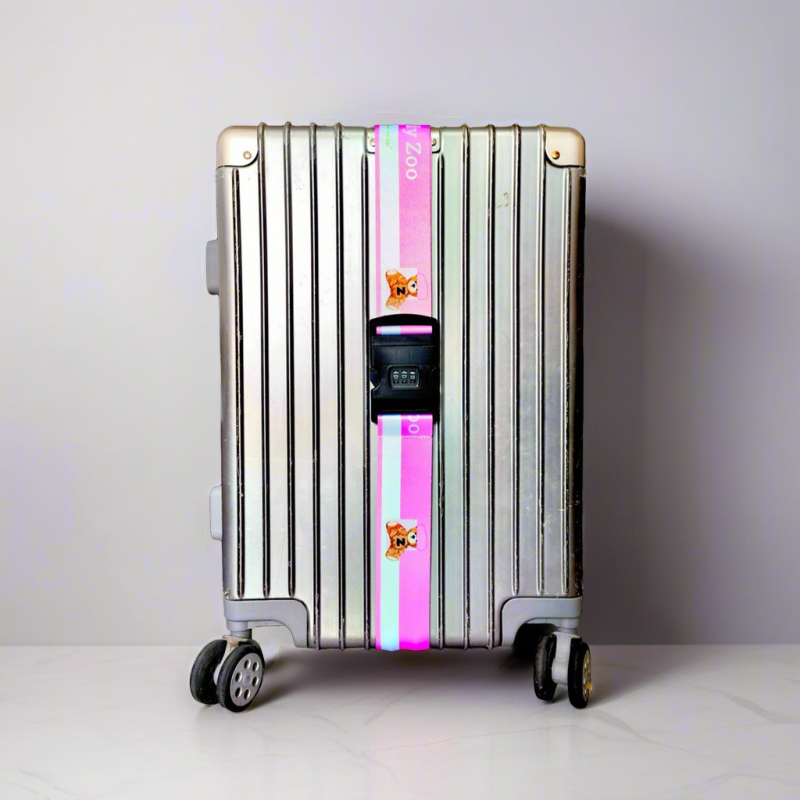 Ζώνη αποσκευών Teddy Zoo με κωδικό πρόσβασης — υπερ-ελαφριά, ανθεκτική στη φθορά, ανθεκτική σε σεισμούς; Πολυεστέρας TD4002, μοτίβο ζώου, καλοκαίρι 2025