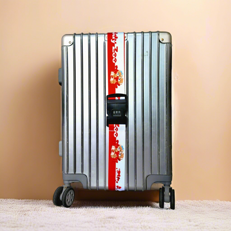 Ζώνη αποσκευών Teddy Zoo με κωδικό πρόσβασης — υπερ-ελαφριά, ανθεκτική στη φθορά, ανθεκτική σε σεισμούς; Πολυεστέρας TD4002, μοτίβο ζώου, καλοκαίρι 2025