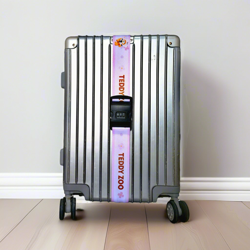 Ζώνη αποσκευών Teddy Zoo με κωδικό πρόσβασης — υπερ-ελαφριά, ανθεκτική στη φθορά, ανθεκτική σε σεισμούς; Πολυεστέρας TD4002, μοτίβο ζώου, καλοκαίρι 2025