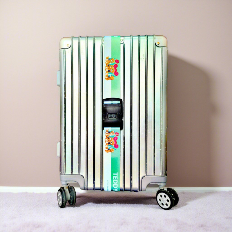 Ζώνη αποσκευών Teddy Zoo με κωδικό πρόσβασης — υπερ-ελαφριά, ανθεκτική στη φθορά, ανθεκτική σε σεισμούς; Πολυεστέρας TD4002, μοτίβο ζώου, καλοκαίρι 2025