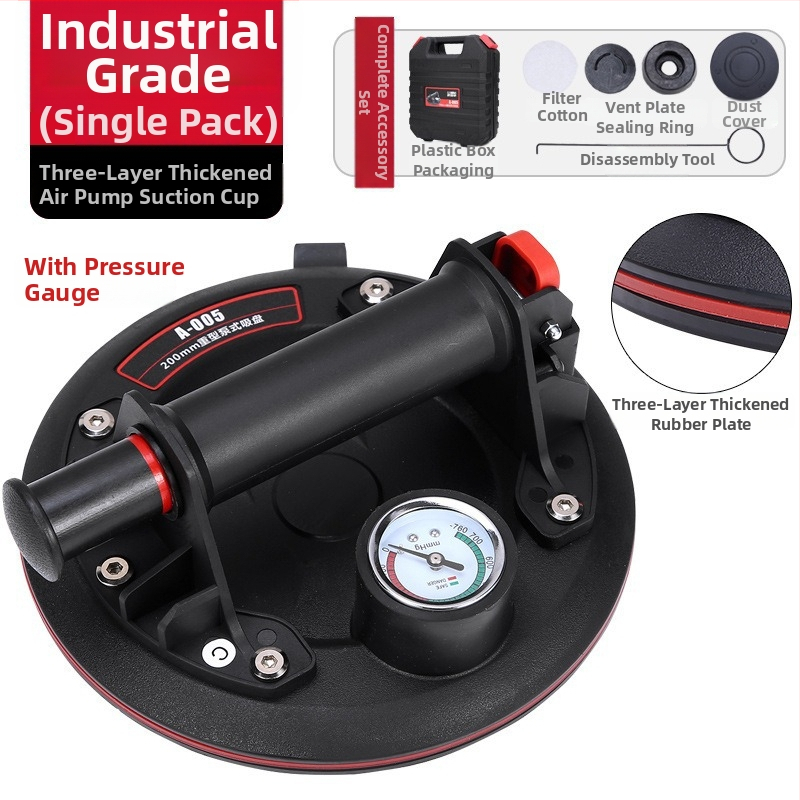 Rokas vakuuma pārvadāšanas iekārta ar Li bateriju, gan manuālais, gan elektriskais režīms, automātiska gaisa papildināšana, stikla un flīžu pārvadāšanai