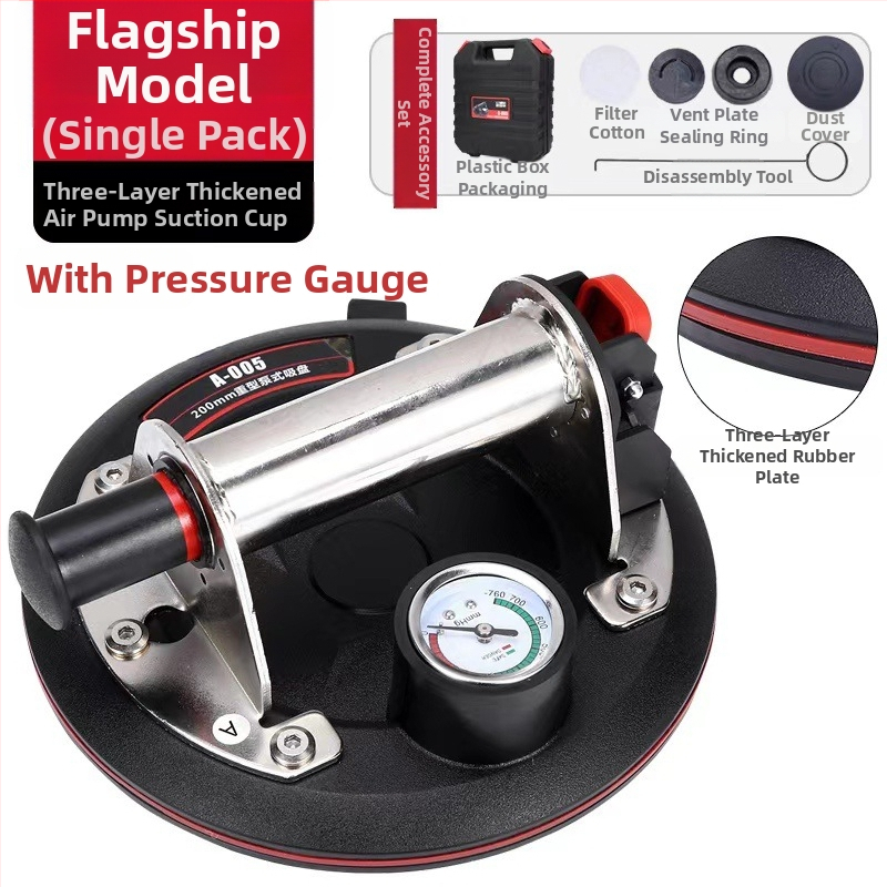 Rokas vakuuma pārvadāšanas iekārta ar Li bateriju, gan manuālais, gan elektriskais režīms, automātiska gaisa papildināšana, stikla un flīžu pārvadāšanai