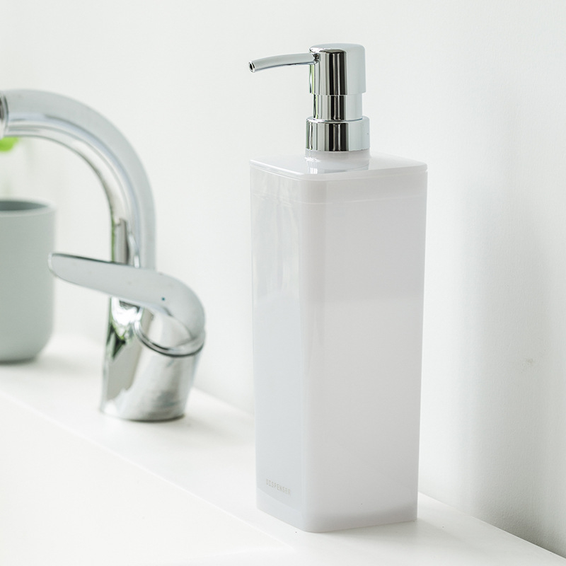 Asvel plastični dozator za kupaonicu s pumpom, moderan minimalistički stil, 400 g, funkcija: ručno pritiskanje