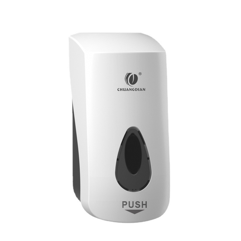 Стенно монтиран диспенсър за пяна сапун – ръчно натискане, без пробиване, ABS, 480 g