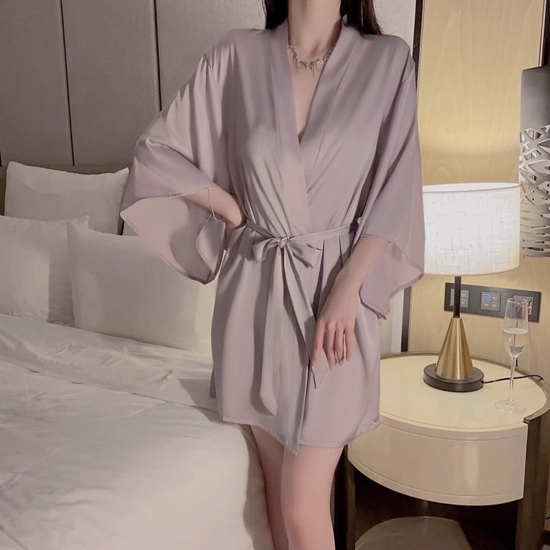 Ice Silk hálóing vállpántos, V-nyakú, ujjatlan, hát nélküli, antibakteriális