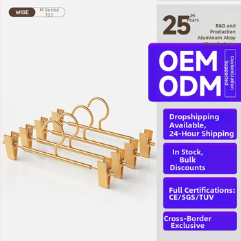 Αλουμινένιος συνδετήρας παντελονιών με κινητό αντιολισθητικό κλιπ για ντουλάπα