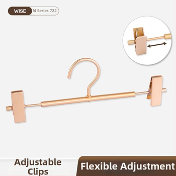 Αλουμινένιος συνδετήρας παντελονιών με κινητό αντιολισθητικό κλιπ για ντουλάπα