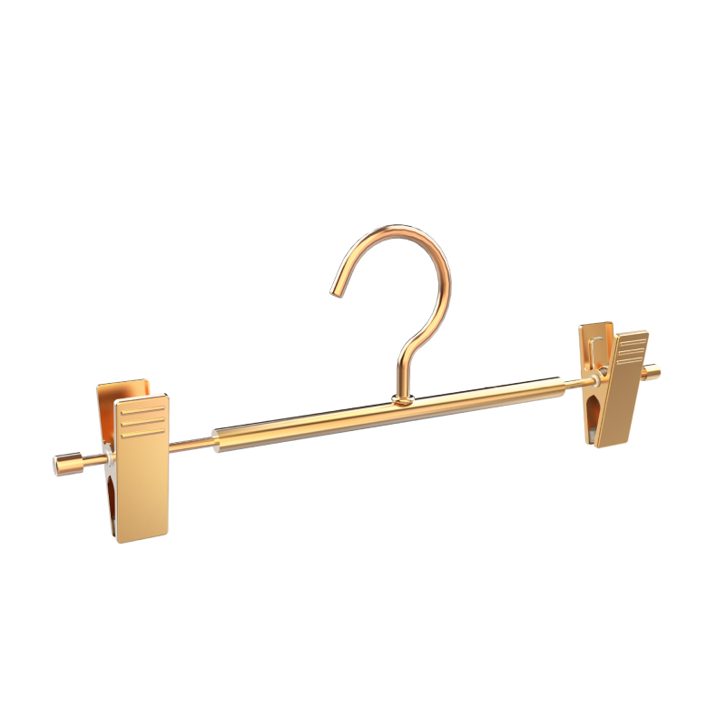 Αλουμινένιος συνδετήρας παντελονιών με κινητό αντιολισθητικό κλιπ για ντουλάπα