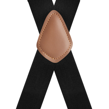 Bretele pentru bărbați cu patru clipsuri, lungime reglabilă, design în formă de X; material: poliester și mătase cu elastan, țesătură jacquard computerizată