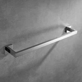 Set suport prosoape din oțel inoxidabil 304, țeavă pătrată cu două niveluri, finisaj lustruit, încărcare 20 kg, design modern