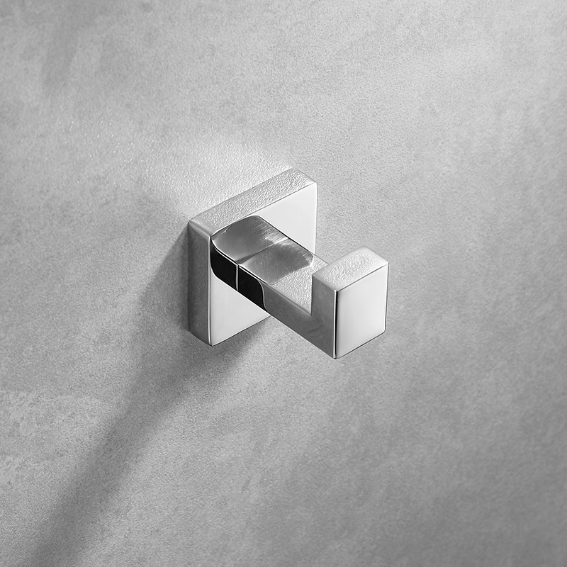 Set suport prosoape din oțel inoxidabil 304, țeavă pătrată cu două niveluri, finisaj lustruit, încărcare 20 kg, design modern