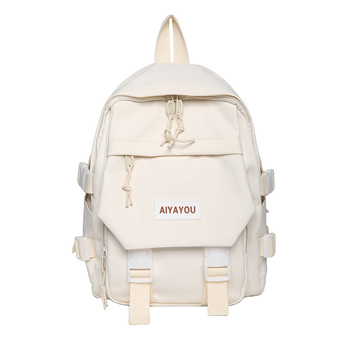 Rucsac femei din nylon, stil urban minimalist, impermeabil, capacitate sub 20L, compatibil cu laptop de până la 10 inci, bretele cu pernă de aer