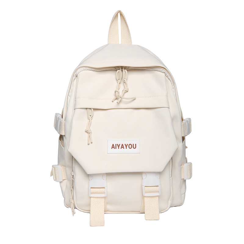 Rucsac femei din nylon, stil urban minimalist, impermeabil, capacitate sub 20L, compatibil cu laptop de până la 10 inci, bretele cu pernă de aer