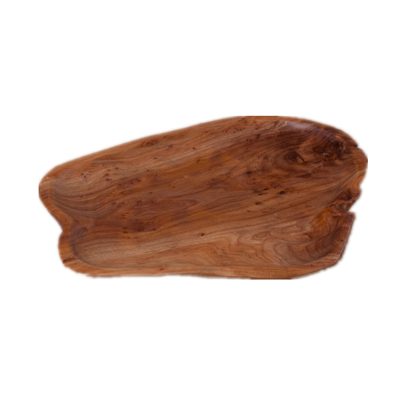 Farfurie de masă din lemn – Formă neregulată, suprafață vopsită, imprimare logo, personalizabilă