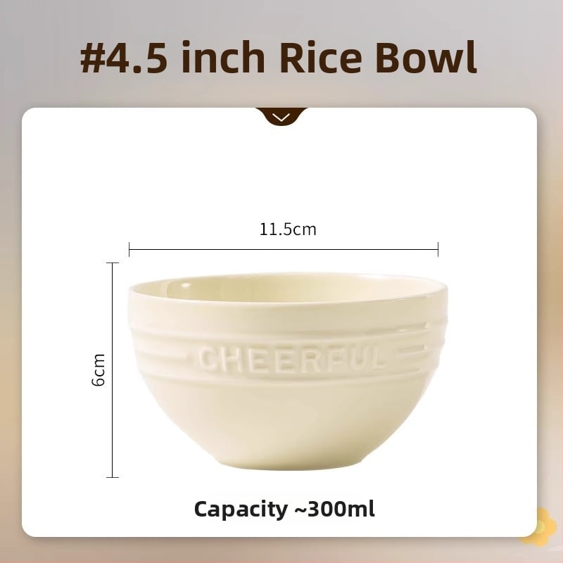 Set de boluri și farfurii din porțelan, stil nordic, finisaj subglazură, potrivit pentru microunde