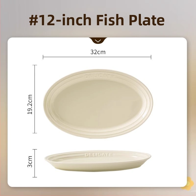 Set de boluri și farfurii din porțelan, stil nordic, finisaj subglazură, potrivit pentru microunde