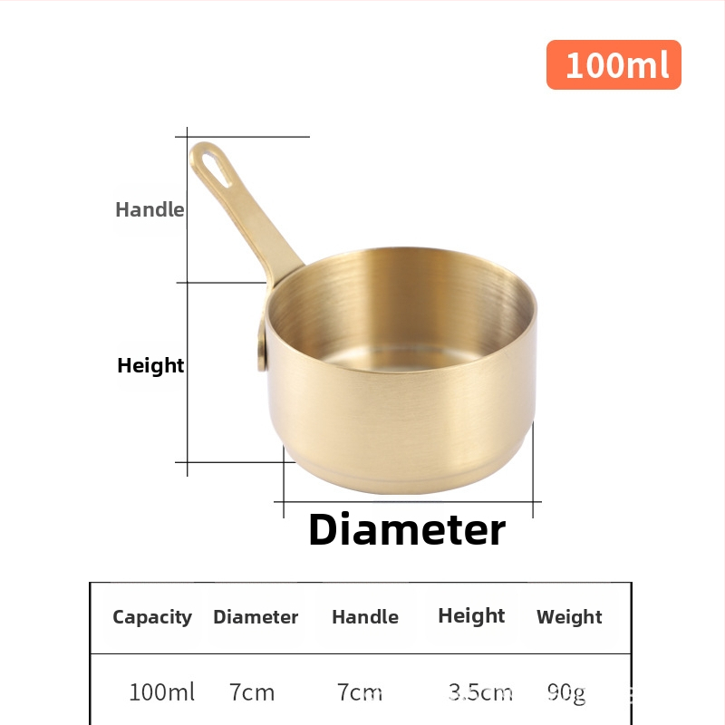 Nerūdijančio plieno padažo puodelis su rankena – apvali panardinimo talpykla, japoniško stilia stalo įrankiai, logotipo atspaudas įmanomas